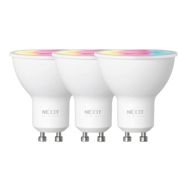 Foco LED inteligente Wi-Fi 220V - GU10 - NHB-C320 3PK