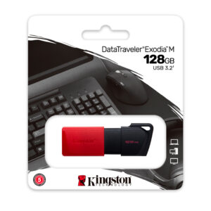 Memoria Flash USB Kingston DataTraveler Exodia M 128GB - Rojo